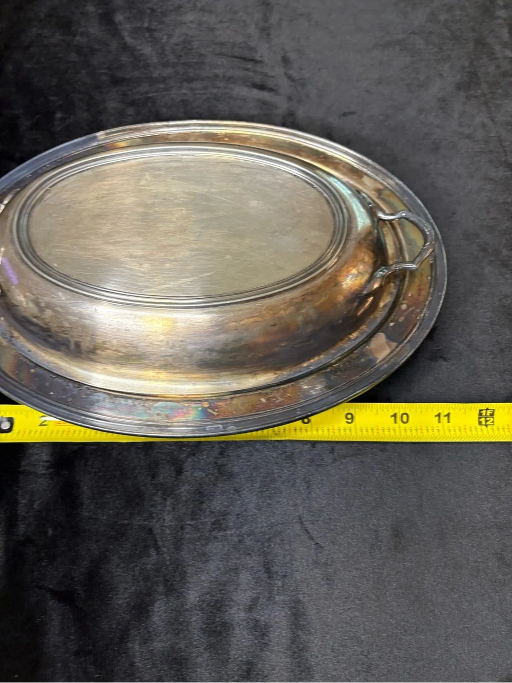 Vintage Oval Silver- Plated Covered Vegetable Dish